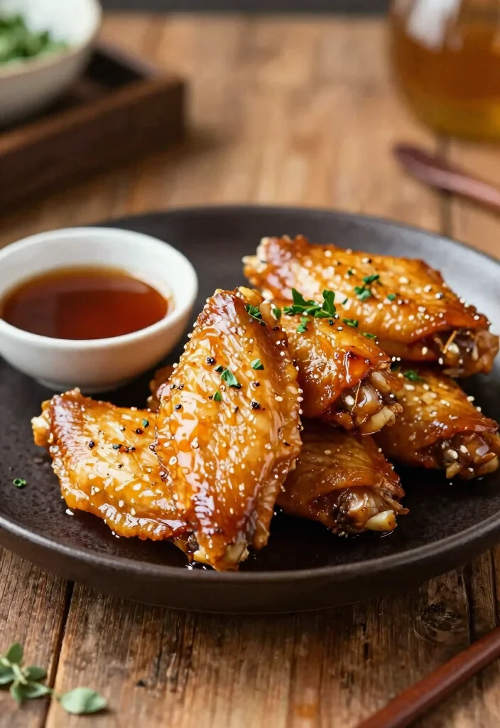 16 Crockpot Chicken Wings Recipes Sticky Crispy Style - 1. Honey Garlic Crockpot Wings 1