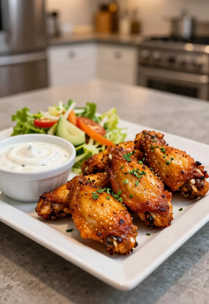 16 Crockpot Chicken Wings Recipes Sticky Crispy Style - 10. Ranch Seasoned Wings 1