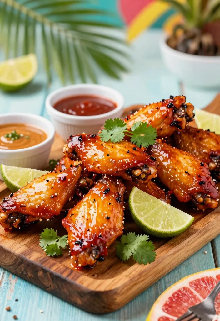 16 Crockpot Chicken Wings Recipes Sticky Crispy Style - 9. Jerk Chicken Wings 1