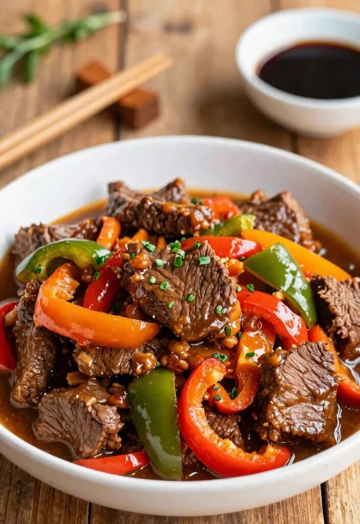 16 Crockpot Pepper Steak Recipes: Savory Takeout Style - 1. Classic Crockpot Pepper Steak 1