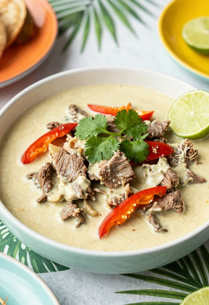 16 Crockpot Pepper Steak Recipes: Savory Takeout Style - 12. Coconut Curry Pepper Steak 1