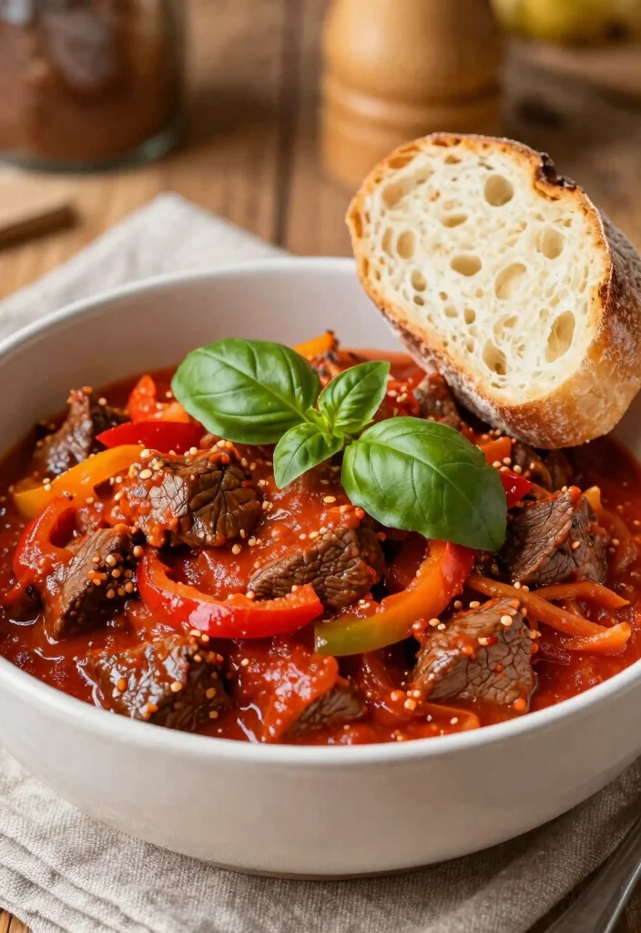 16 Crockpot Pepper Steak Recipes: Savory Takeout Style - 13. Italian Pepper Steak 1