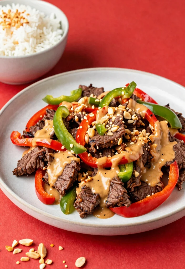 16 Crockpot Pepper Steak Recipes: Savory Takeout Style - 8. Peanut Butter Pepper Steak 1