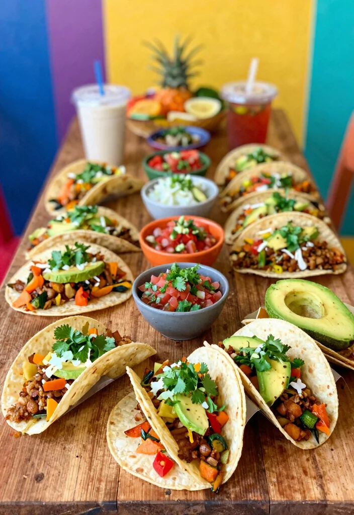 16 Crockpot Recipes for Potluck Crowd Ready Favorites - 15. Spicy Vegetable Tacos 1