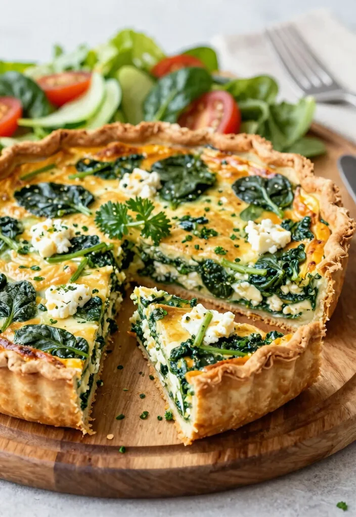 16 Crockpot Recipes for Potluck Crowd Ready Favorites - 8. Spinach and Feta Quiche 1