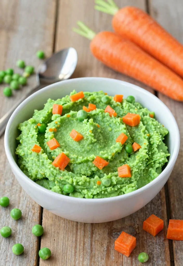 16 Easy, Healthy, and Flavorful Carrot Recipes Side Dishes for Kids - 2. Carrot and Pea Mash 1