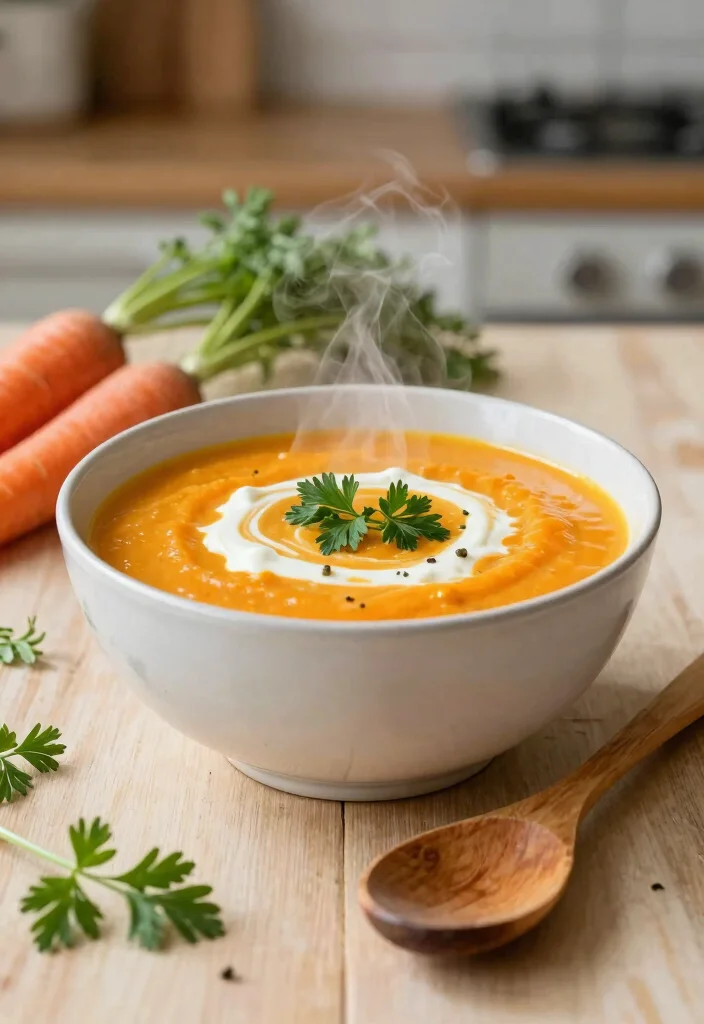 16 Easy, Healthy, and Flavorful Carrot Recipes Side Dishes for Kids - 8. Creamy Carrot Soup 1