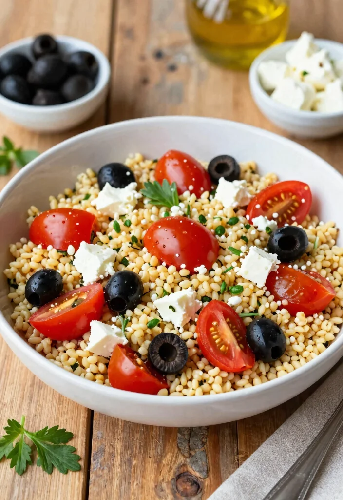 16 Food Recipes for Lunch: Quick Everyday Ideas - 4. Mediterranean Couscous Salad 1