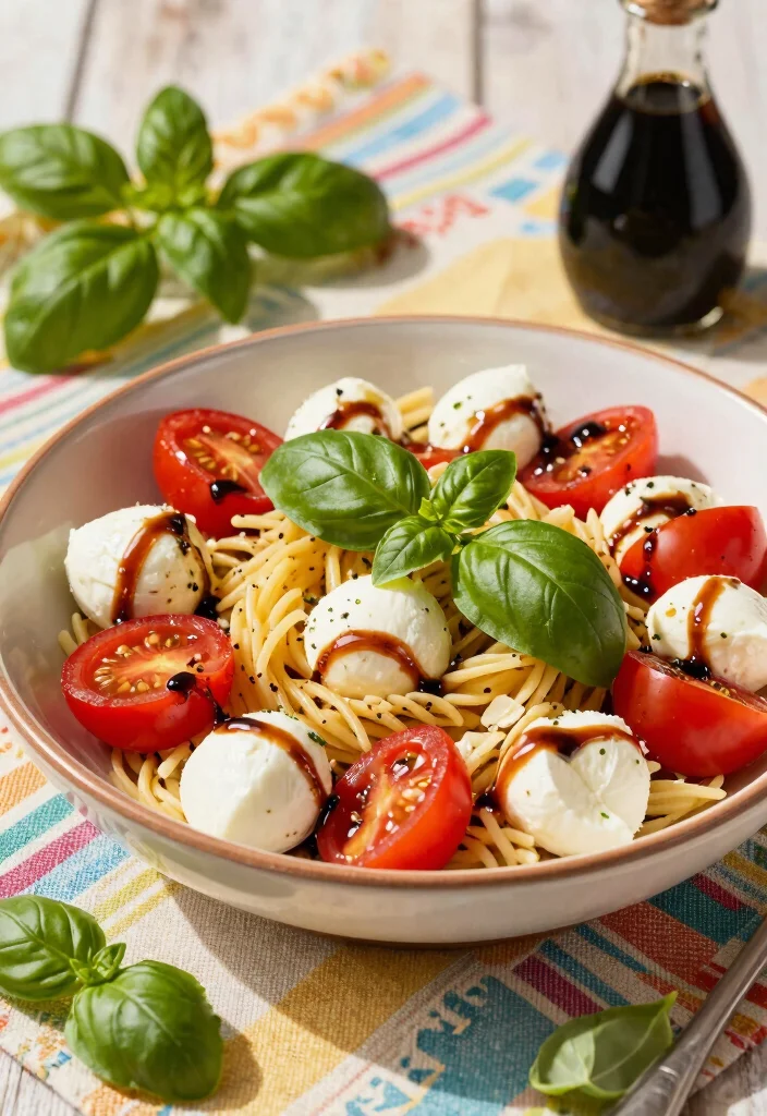 16 Food Recipes for Lunch: Quick Everyday Ideas - 5. Caprese Pasta Salad 1