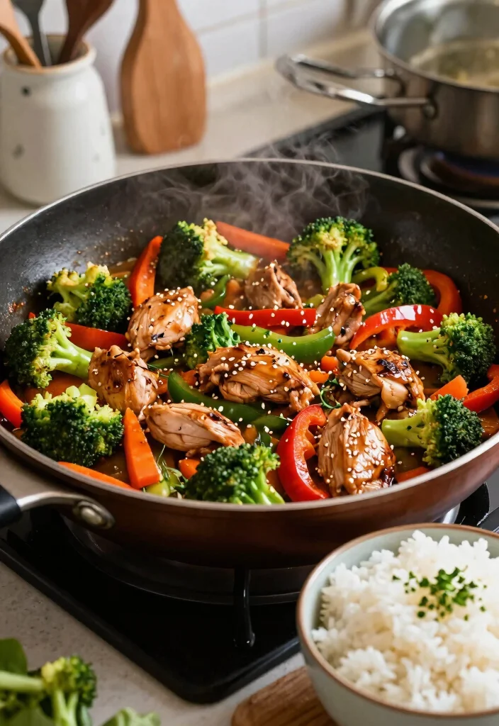 16 Food Recipes for Lunch: Quick Everyday Ideas - 6. Chicken and Vegetable Stir-Fry 1