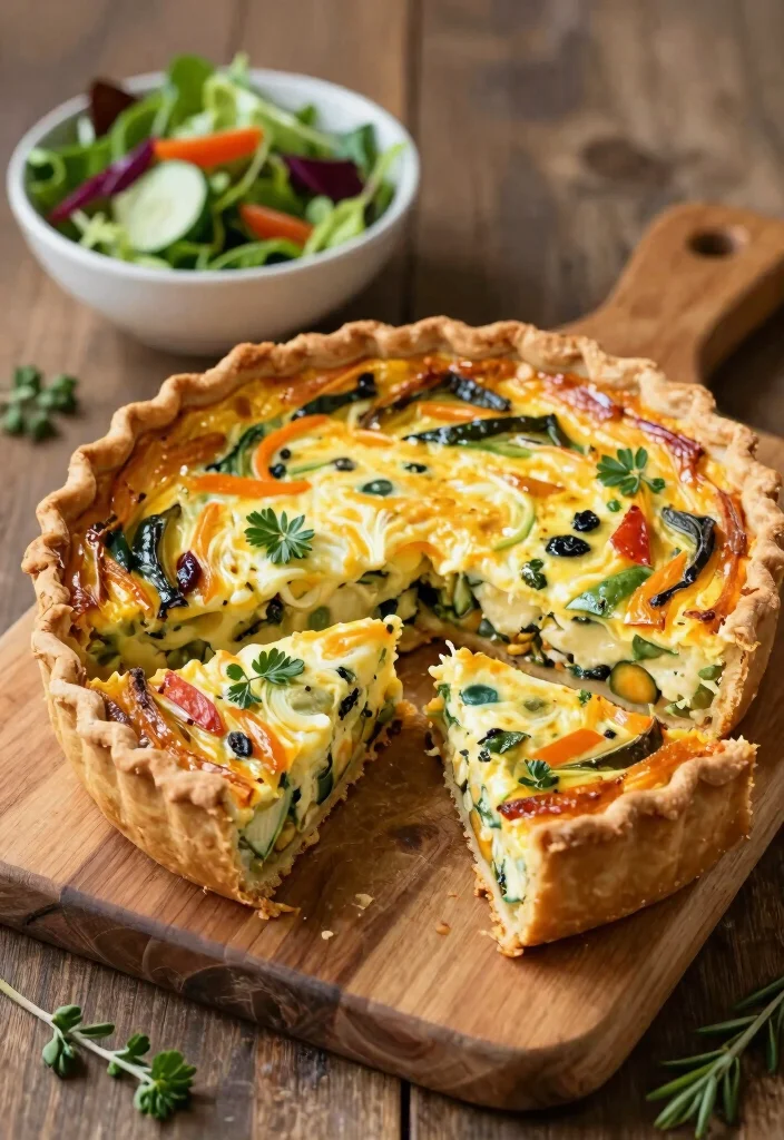 16 Food Recipes for Lunch: Quick Everyday Ideas - 9. Vegetable Quiche 1