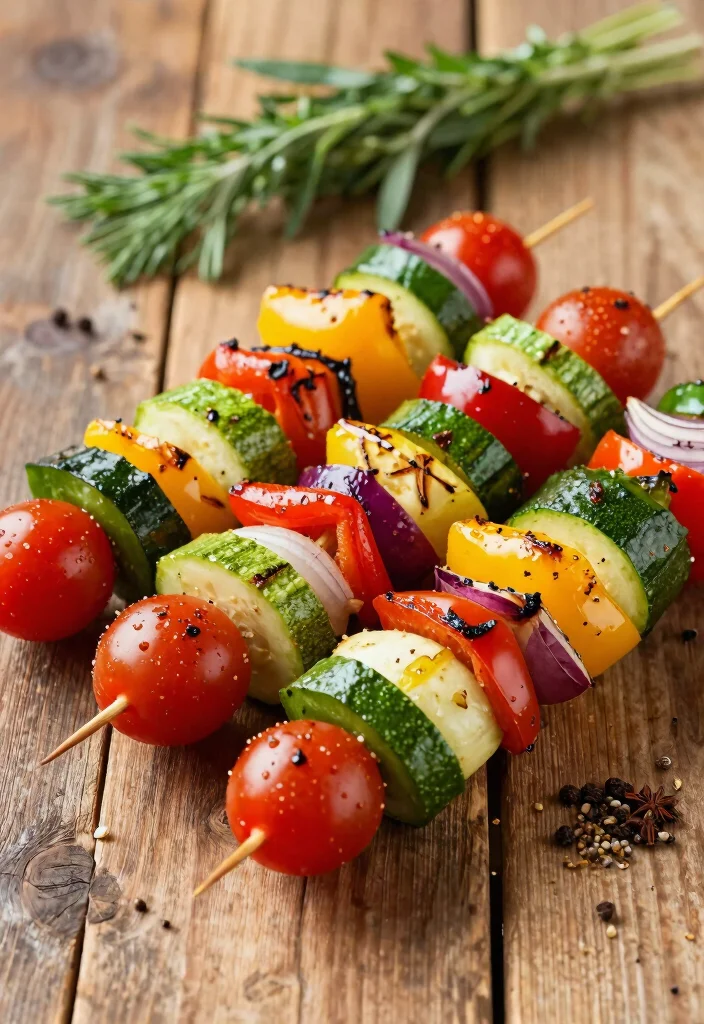 16 Gluten Free Dairy Free Recipes for Busy Families - 15. Grilled Veggie Skewers 1