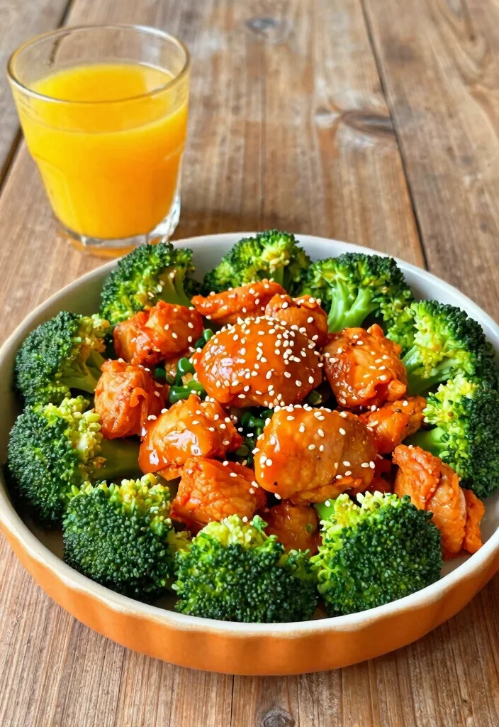 16 Healthy Crockpot Chicken and Broccoli Recipes for Easy Family Dinners - 10. Orange Ginger Chicken and Broccoli 1