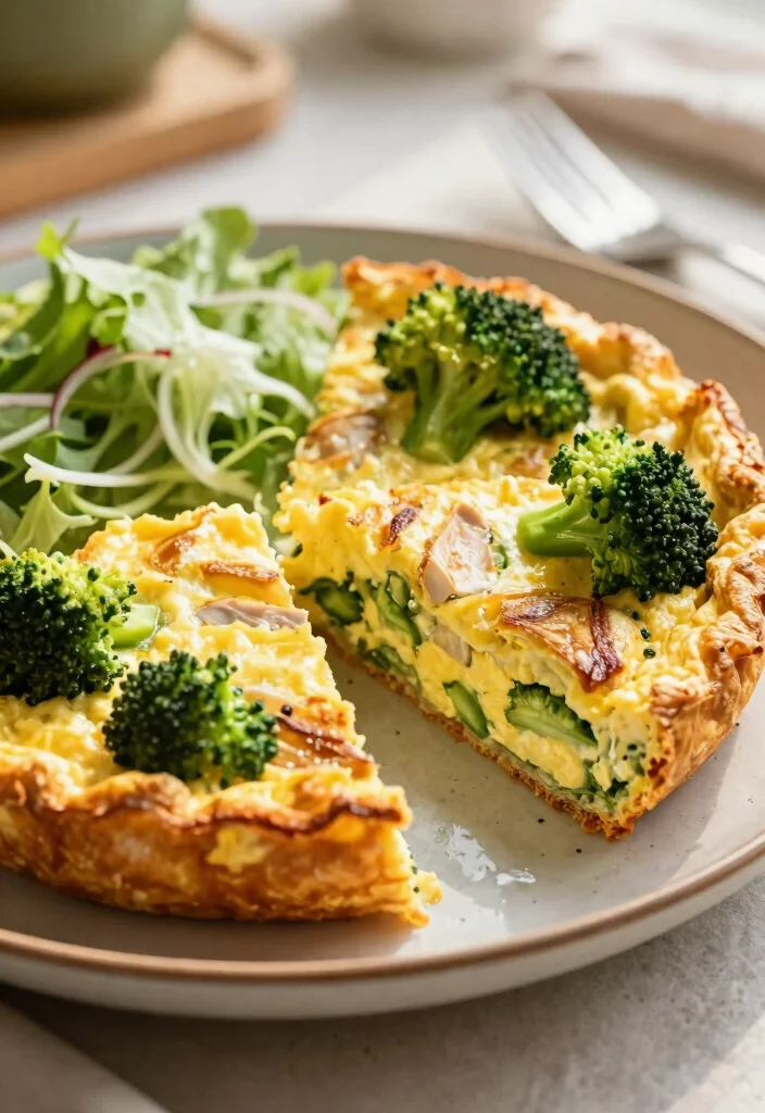 16 Healthy Crockpot Chicken and Broccoli Recipes for Easy Family Dinners - 12. Chicken and Broccoli Frittata 1
