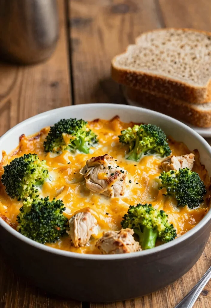 16 Healthy Crockpot Chicken and Broccoli Recipes for Easy Family Dinners - 14. Cheesy Chicken and Broccoli Bake 1