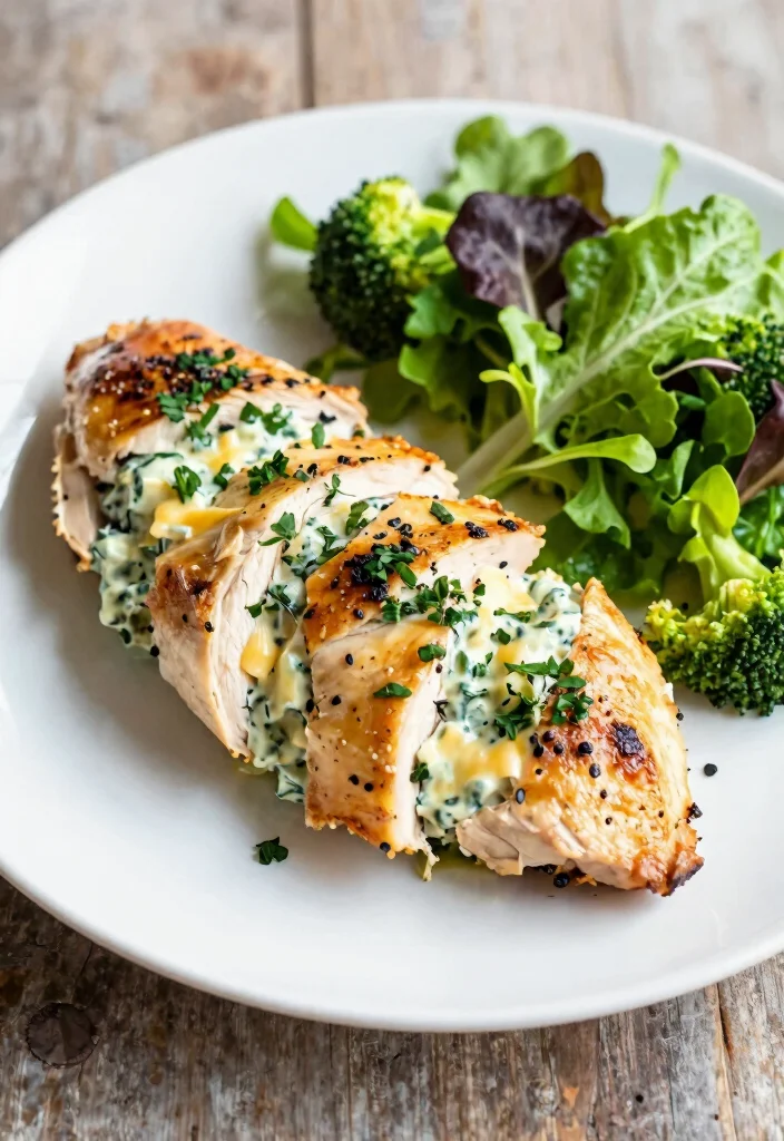 16 Healthy Crockpot Chicken and Broccoli Recipes for Easy Family Dinners - 15. Stuffed Chicken Breast with Broccoli 1