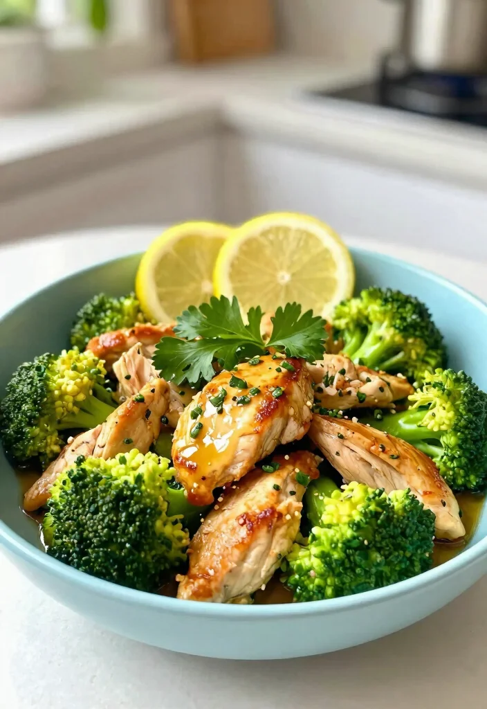 16 Healthy Crockpot Chicken and Broccoli Recipes for Easy Family Dinners - 2. Lemon Herb Chicken with Broccoli 1