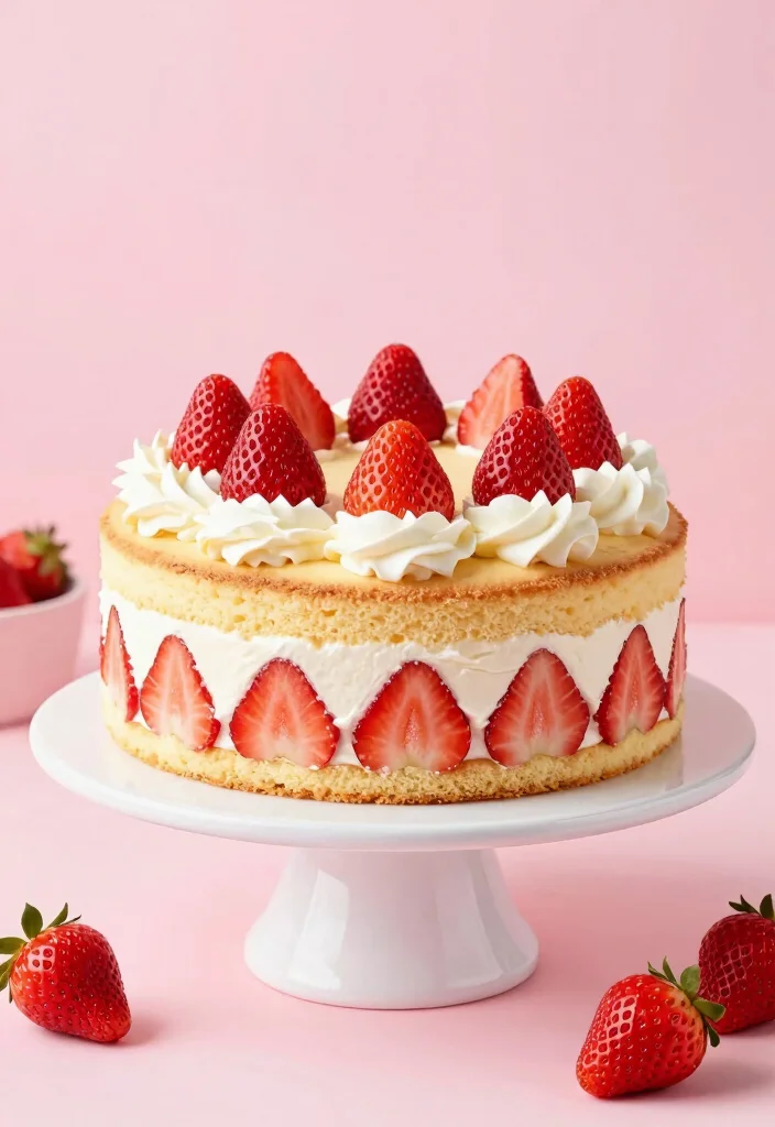 17 Angel Food Cake Recipes Light Fluffy Classics - 11. Strawberry Shortcake Angel Food Cake 1