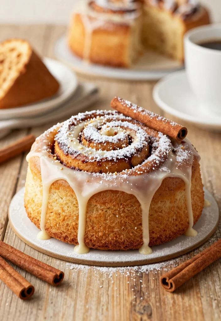 17 Angel Food Cake Recipes Light Fluffy Classics - 16. Cinnamon Roll Angel Food Cake 1