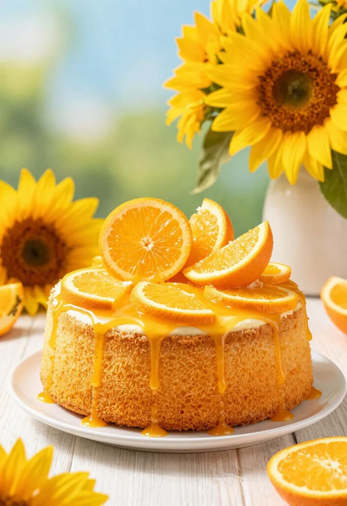 17 Angel Food Cake Recipes Light Fluffy Classics - 9. Orange Vanilla Angel Food Cake 1