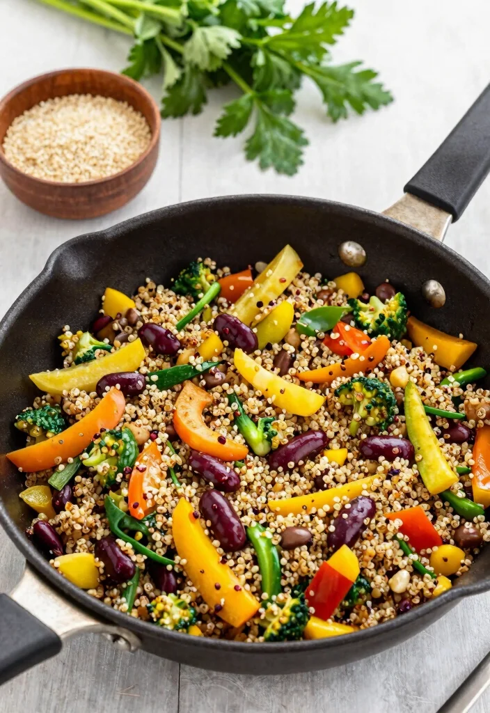 17 Beans and Rice Recipes: Hearty Budget-Friendly Dishes - 10. Quinoa, Beans, and Rice Stir Fry 1