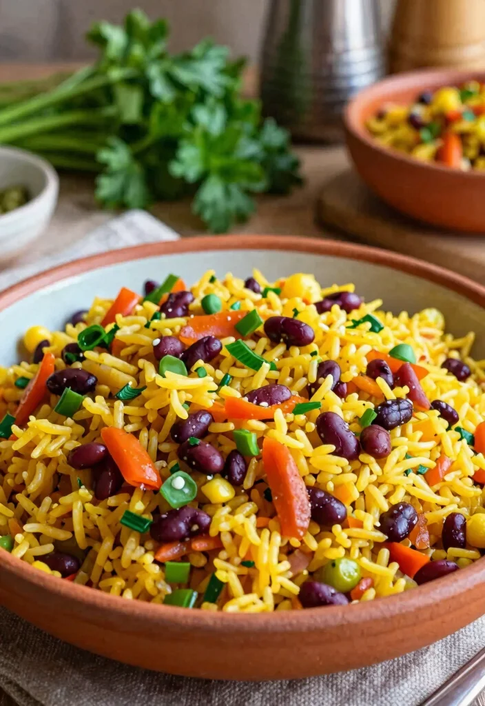 17 Beans and Rice Recipes: Hearty Budget-Friendly Dishes - 11. Southwest Rice and Beans 1