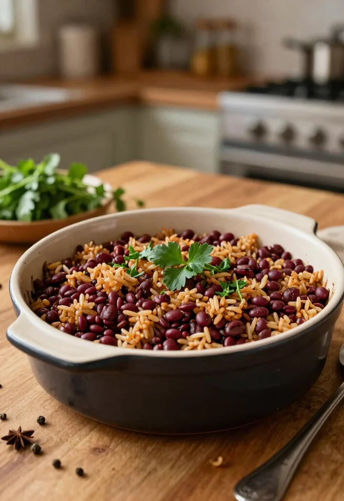 17 Beans and Rice Recipes: Hearty Budget-Friendly Dishes - 6. Red Lentil and Brown Rice Casserole 1