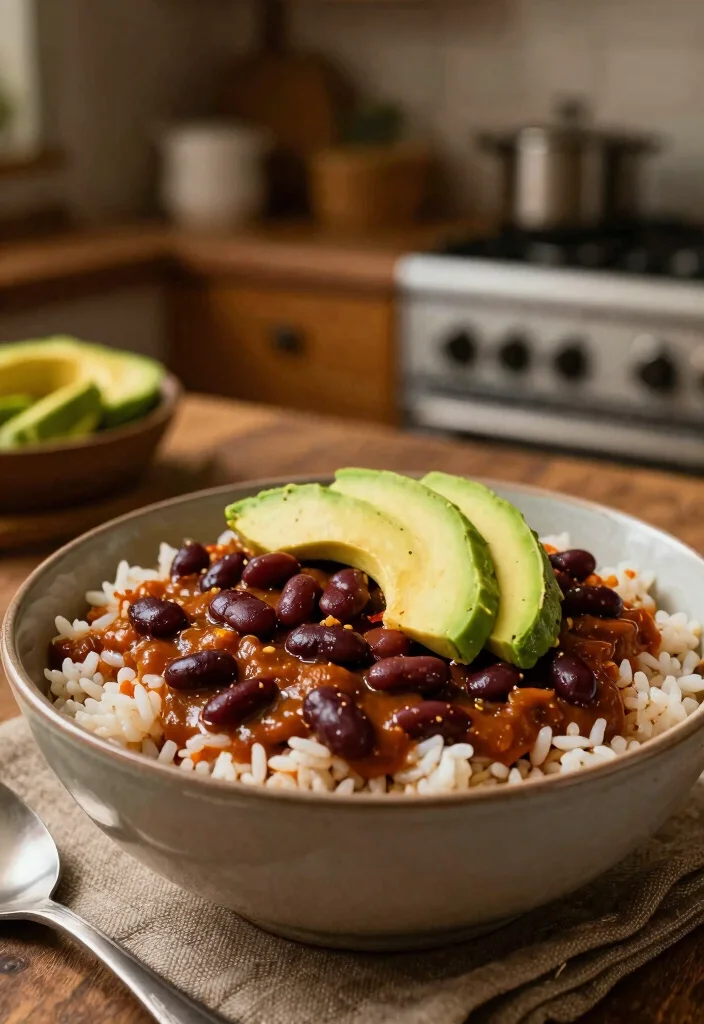 17 Beans and Rice Recipes: Hearty Budget-Friendly Dishes - 9. Bean Chili with Rice 1