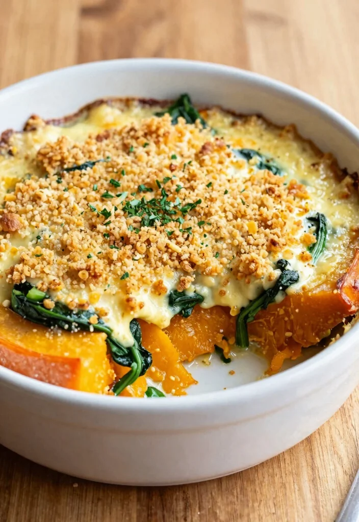 17 Butternut Squash Recipes Roasted Crispy Flavorful Sides 8 17 Butternut Squash Recipes Roasted Crispy Flavorful Sides - 7. Savory Butternut Squash and Spinach Gratin 1
