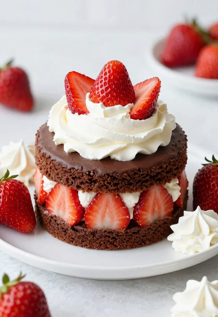 17 Chocolate Cake Mix Recipes Rich Crowd Pleasers - 12. Chocolate Strawberry Shortcake 1
