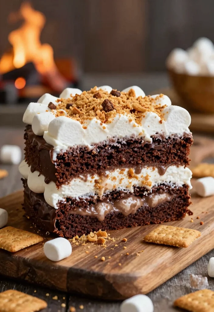 17 Chocolate Cake Mix Recipes Rich Crowd Pleasers - 16. Chocolate S’mores Cake 1