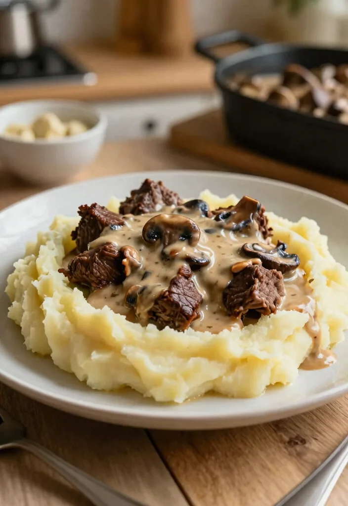 17 Chuck Roast Recipes Crockpot Tender Comfort Meals - 16. Chuck Roast with Creamy Mushroom Sauce 1