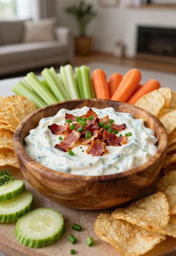 17 Cream Cheese Dip Recipes Rich Smooth and Delicious - 3. Bacon Ranch Cream Cheese Dip 1