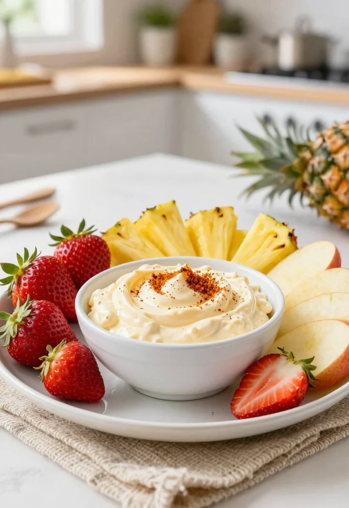 17 Cream Cheese Dip Recipes Rich Smooth and Delicious - 4. Sweet and Spicy Pineapple Dip 1