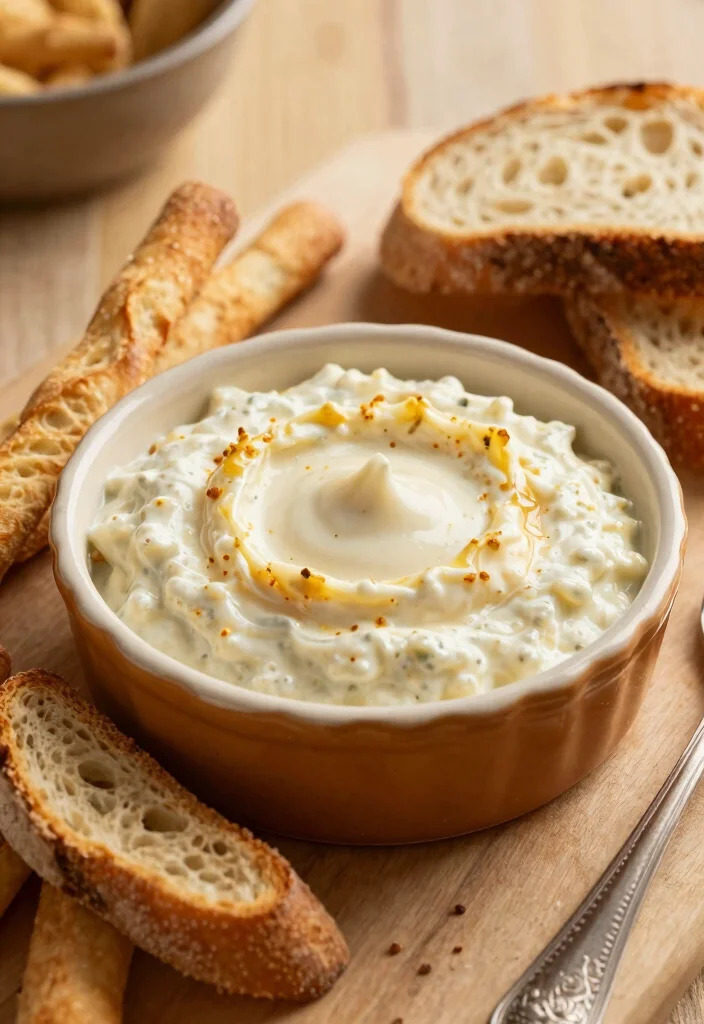 17 Cream Cheese Dip Recipes Rich Smooth and Delicious - 9. Garlic Parmesan Cream Cheese Dip 1