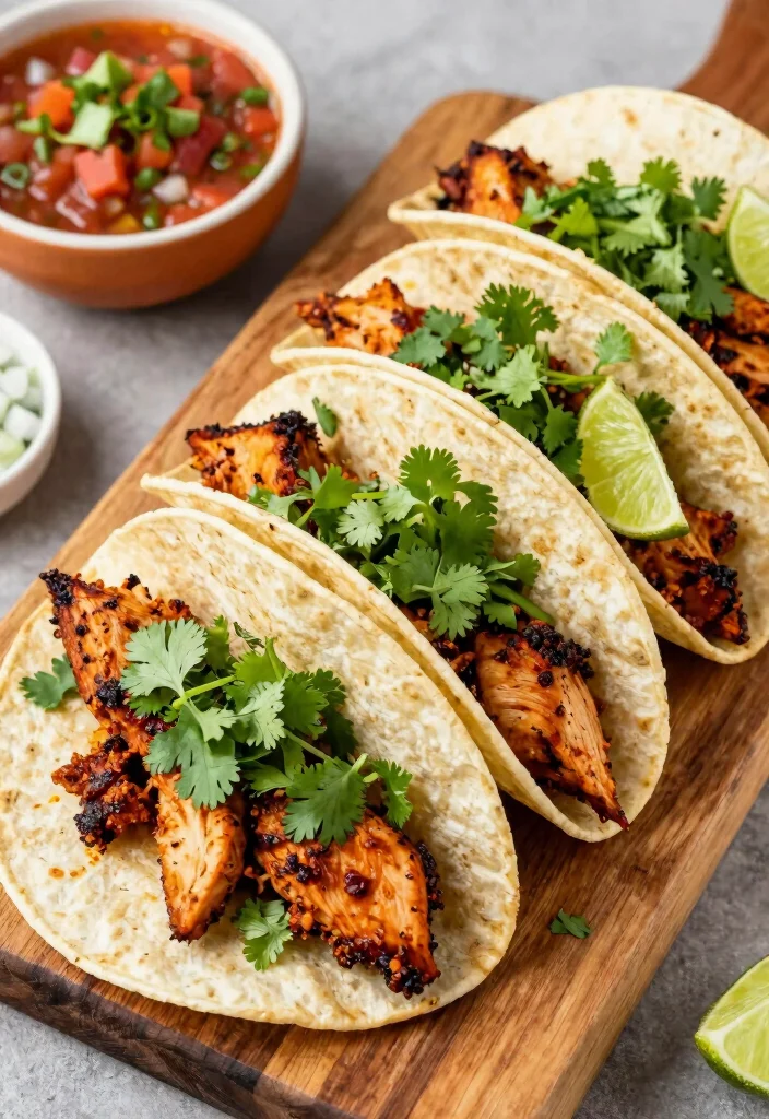 17 Crockpot Chicken Recipes: Mexican Bold Family Favorites - 13. Smoky Chipotle Chicken Tacos 1