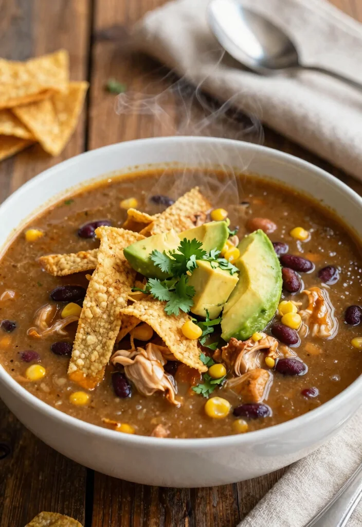 17 Crockpot Chicken Recipes: Mexican Bold Family Favorites - 3. Taco Chicken Soup 1