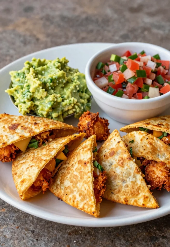 17 Crockpot Chicken Recipes: Mexican Bold Family Favorites - 6. Tex-Mex Chicken Quesadillas 1