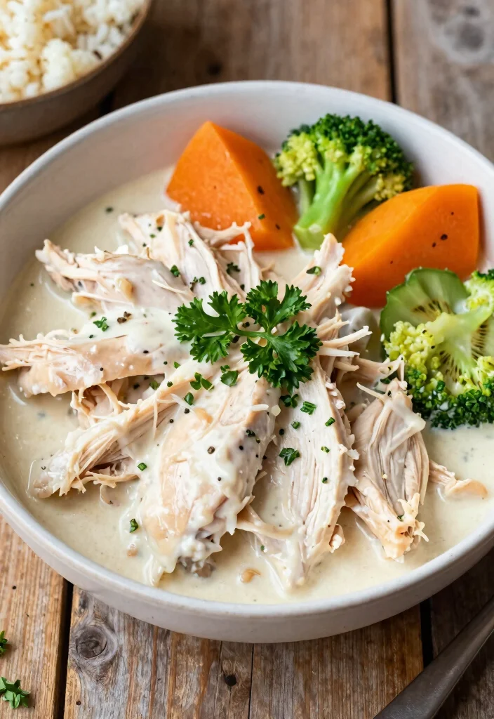 17 Crockpot Low Carb Recipes Flavorful Keto Friendly - 1. Creamy Garlic Chicken 1