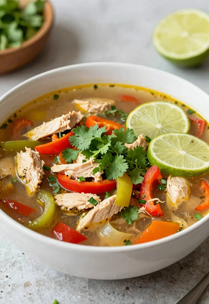 17 Crockpot Low Carb Recipes Flavorful Keto Friendly - 4. Chicken Fajita Soup 1