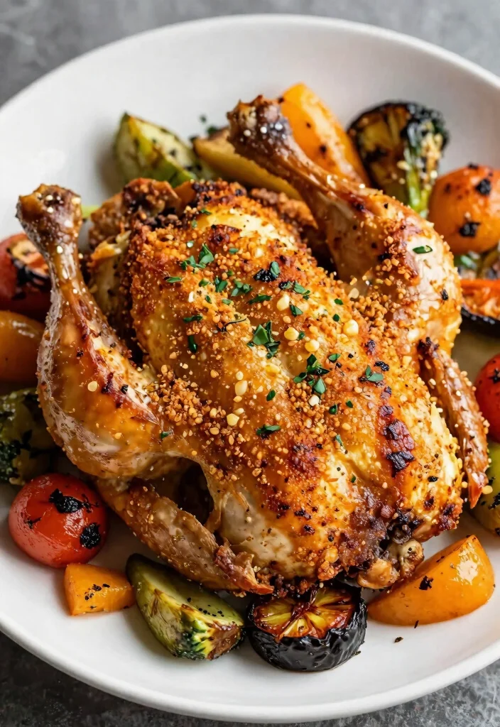 17 Crockpot Low Carb Recipes Flavorful Keto Friendly - 7. Garlic Parmesan Roasted Chicken 1