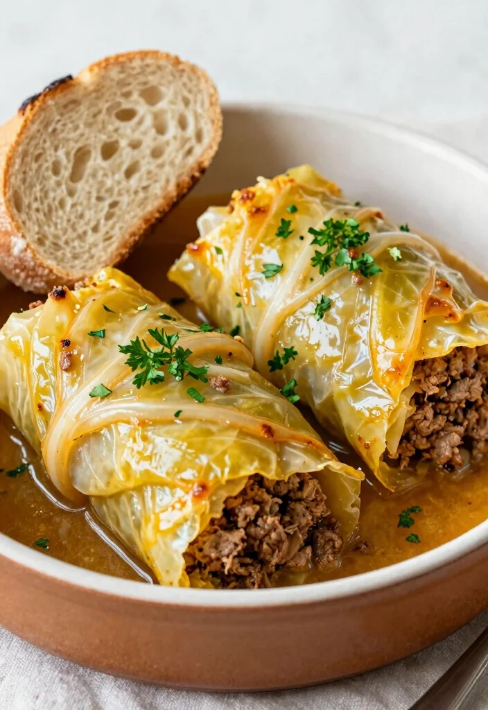 17 Crockpot Recipes: Easy, Cheap Budget-Friendly Meals - 15. Cabbage Roll Casserole 1