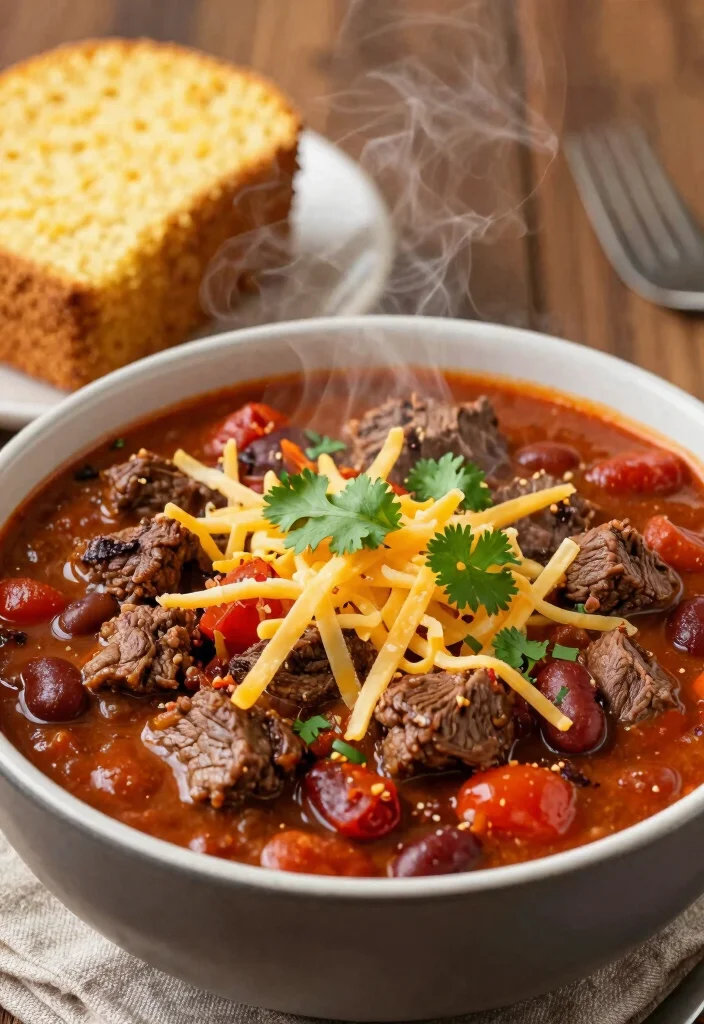 17 Crockpot Round Steak Recipes for Budget-Friendly Comfort - 15. Round Steak Chili 1