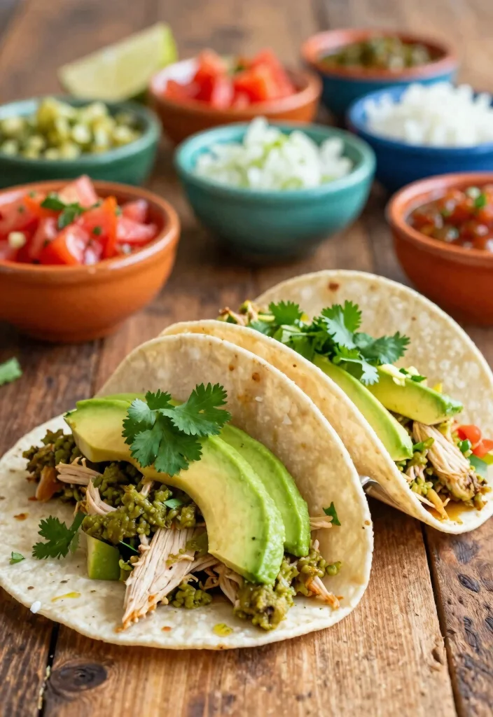 17 Crowd-Pleasing Crockpot Chicken Taco Recipes for Healthy Dinners - 1. Classic Salsa Verde Chicken Tacos 1