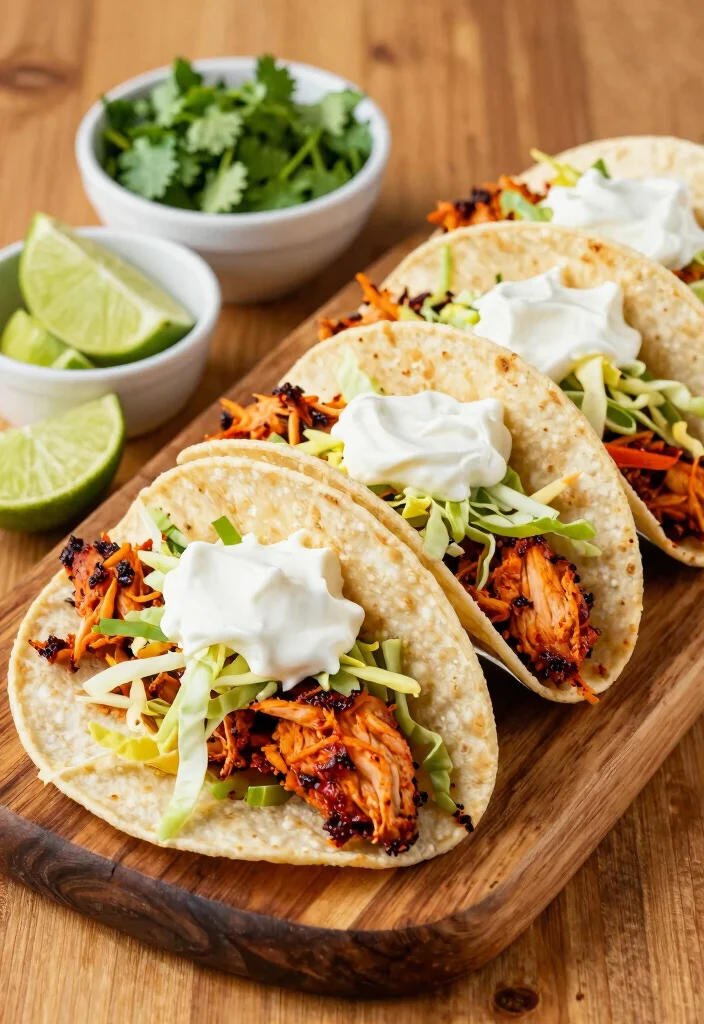 17 Crowd-Pleasing Crockpot Chicken Taco Recipes for Healthy Dinners - 2. Spicy Chipotle Chicken Tacos 1
