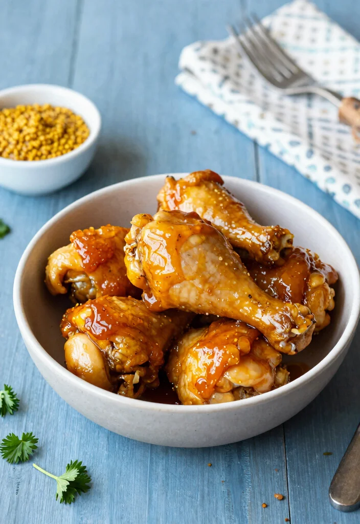 17 Flavor-Packed Crockpot Chicken Leg Recipes for Healthy Meal Prep - 3. Honey Mustard Chicken Legs 1