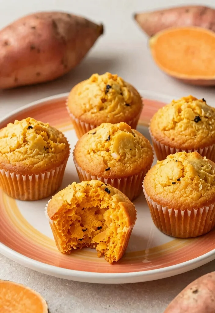 17 Gluten Free Muffins Recipes: Soft Grab and Go Treats - 15. Sweet Potato Muffins 1