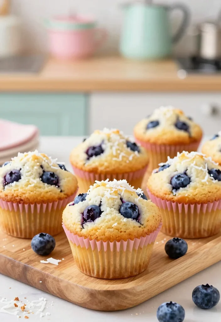 17 Gluten Free Muffins Recipes: Soft Grab and Go Treats - 2. Blueberry Coconut Muffins 1