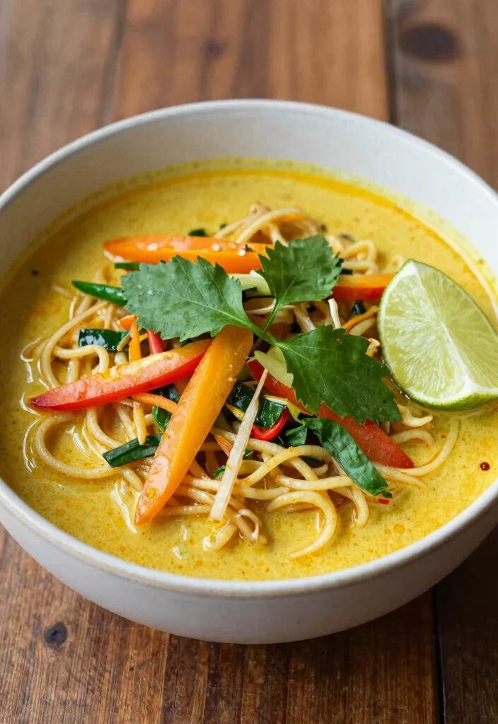 18 Aroma Rice Cooker Recipes: Easy One Pot Meals - 10. Thai Coconut Curry Noodles 1