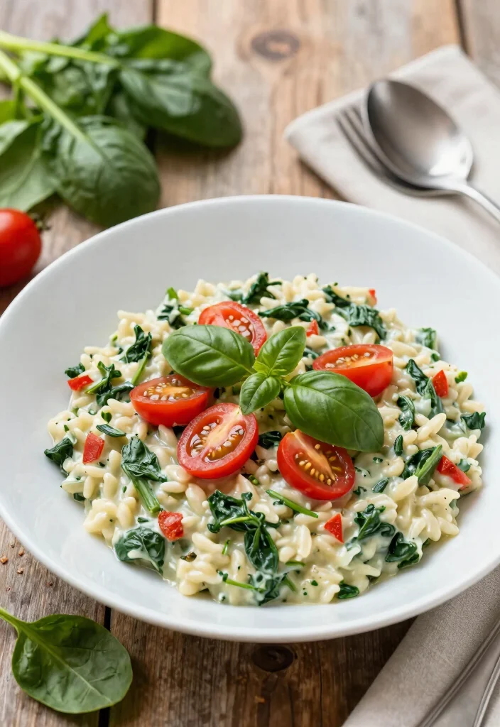 18 Aroma Rice Cooker Recipes: Easy One Pot Meals - 5. Creamy Spinach and Tomato Risotto 1
